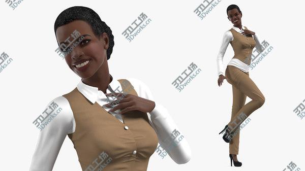 images/goods_img/20210312/Dark Skin Business Style Woman Rigged 3D/1.jpg